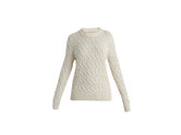 W Cable Knit Crewe Sweater